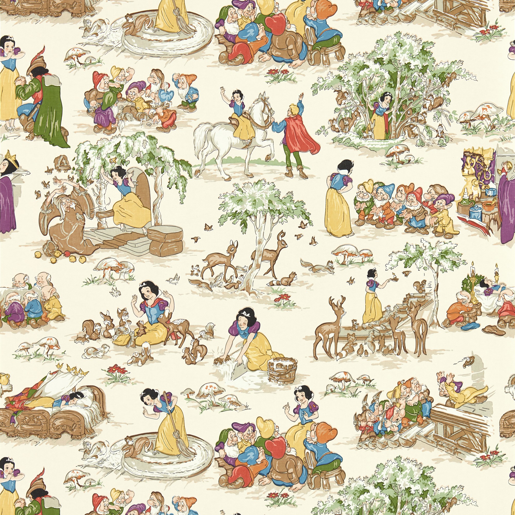 Snow White Wallpaper 217275 By Disney Home X Sanderson In Whipped Cream